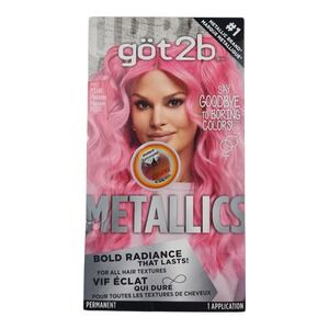got2b Metallics Permanent Hair Color M87 Pink Passion Rose Bold Radiance